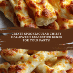 Cheesy Halloween Breadstick Bones