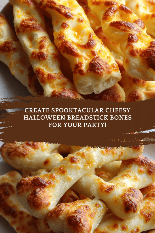 Cheesy Halloween Breadstick Bones