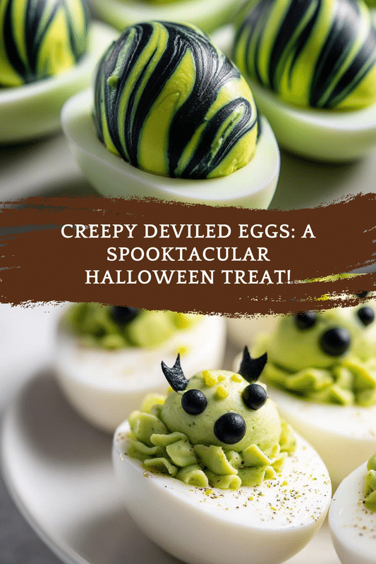 Creepy Deviled Eggs for Halloween