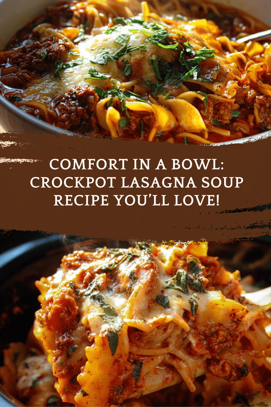 Crockpot Lasagna Soup