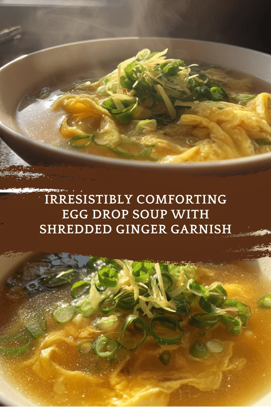 Egg Drop Soup with Shredded Ginger Garnish
