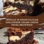Halloween Cream Cheese Swirl Brownies