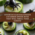 Halloween Cucumber Spider Bites
