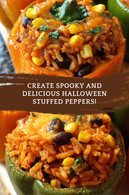 Halloween Stuffed Peppers