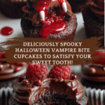 Halloween Vampire Bite Cupcakes