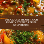 High Protein Stuffed Pepper Soup
