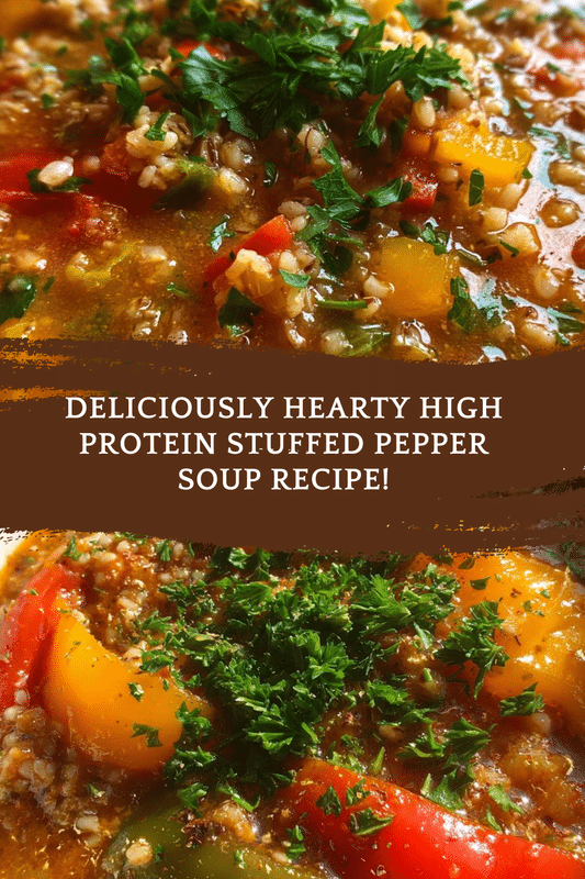 High Protein Stuffed Pepper Soup