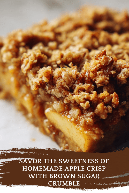 Homemade Apple Crisp With Brown Sugar Crumble