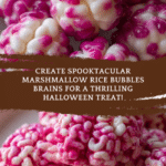 Marshmallow Rice Bubbles (Krispies) Halloween Brains