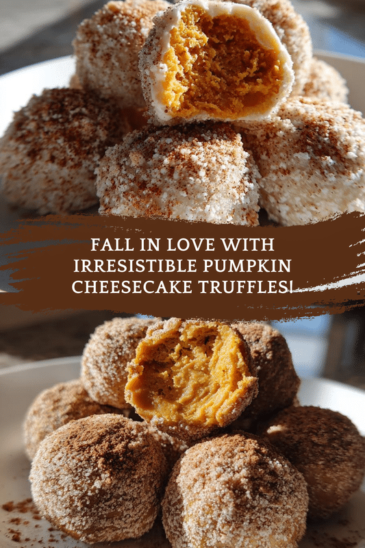 Pumpkin Cheesecake Truffles
