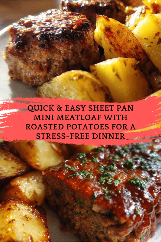 Sheet Pan Mini Meatloaf and Roasted Potatoes – Easy Weeknight Dinner