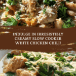 Slow Cooker Creamy White Chicken Chili