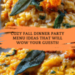 fall dinner party menu ideas