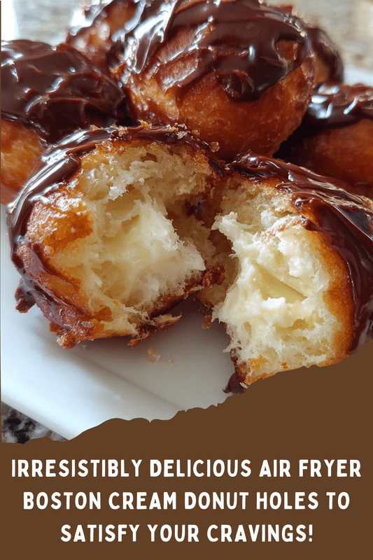 Air Fryer Boston Cream Donut Holes