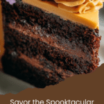 Black Velvet Halloween Cake
