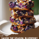 Blueberry Pumpkin Spice Latte Bars
