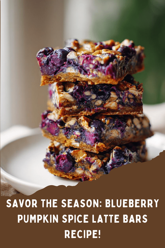 Blueberry Pumpkin Spice Latte Bars