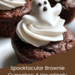 Brownie Cupcake for Halloween