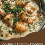 Cheddar Garlic Herb Potato Soup
