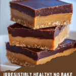 Chocolate Peanut Butter Protein Bars – No Bake, Healthy & Delicious