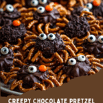 Chocolate Pretzel Tarantulas