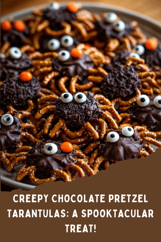 Chocolate Pretzel Tarantulas