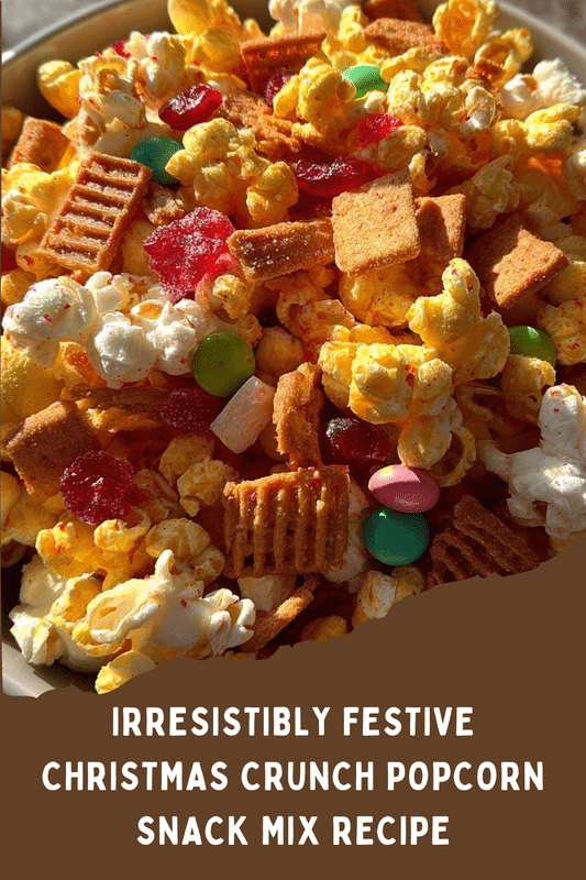 Christmas Crunch Popcorn Snack Mix