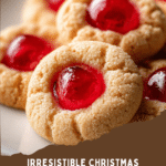Christmas Maraschino Cherry Shortbread Cookies
