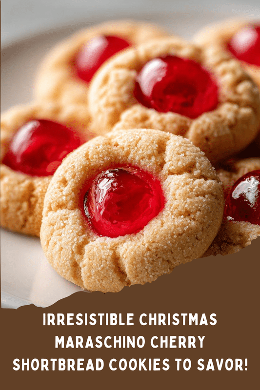 Christmas Maraschino Cherry Shortbread Cookies