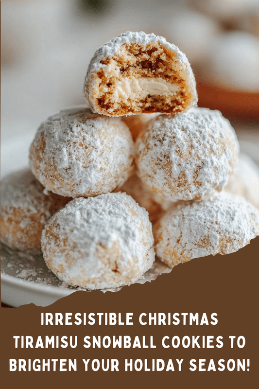 Christmas Tiramisu Snowball Cookies