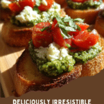 Classic Basil Pesto Crostini