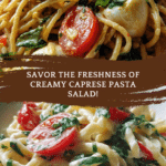 Creamy Caprese Pasta Salad
