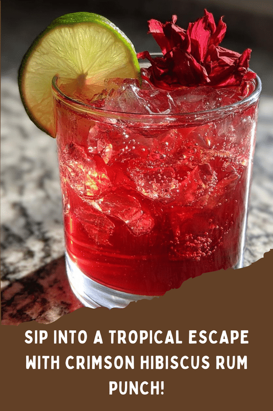 Crimson Hibiscus Rum Punch