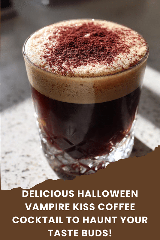 Delicious Halloween Vampire Kiss Coffee Cocktail