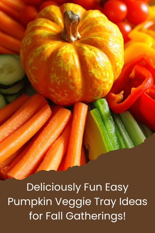 Easy Pumpkin Veggie Tray