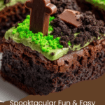 Fun & Easy Graveyard Brownies for Halloween