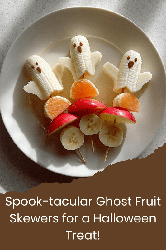 Ghost Fruit Skewers Halloween Snack