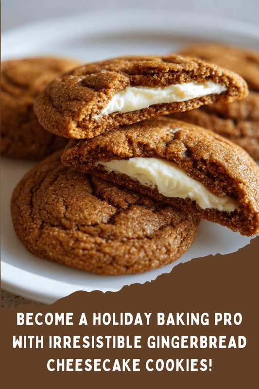 Gingerbread Cheesecake Cookies