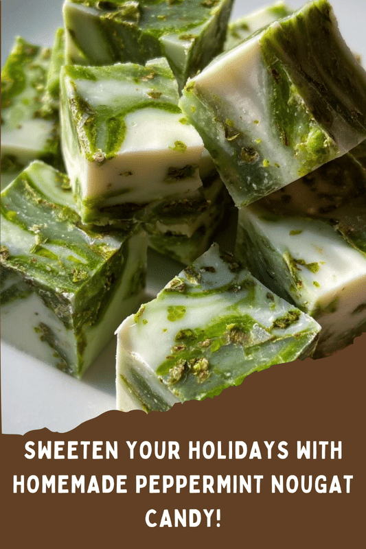 HOMEMADE PEPPERMINT NOUGAT CANDY