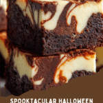 Halloween Cheesecake Brownies