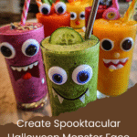 Halloween Monster Face Smoothies