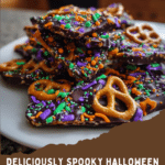 Halloween Pretzel Bark