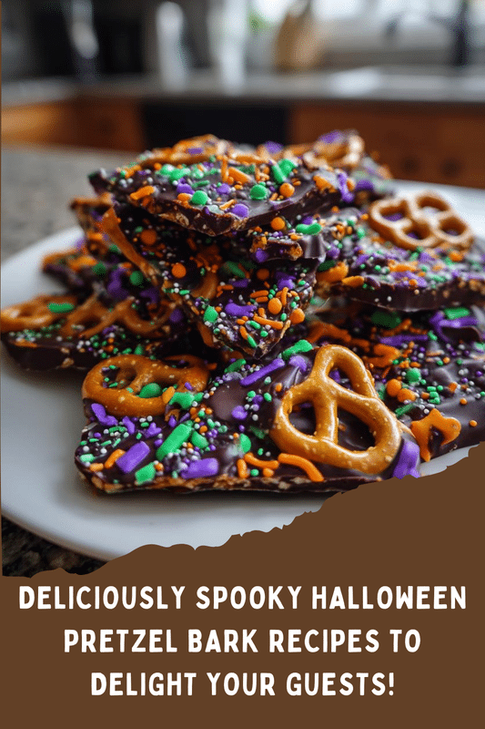 Halloween Pretzel Bark