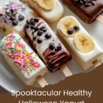 Healthy Halloween Yogurt Banana Pops