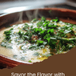 Healthy Spanish garlic soup, Sopa de Ajo