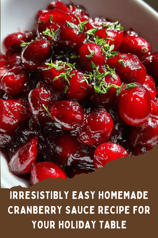 Homemade Cranberry Sauce Recipe
