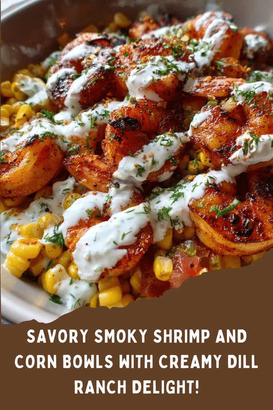 Smoky Shrimp and Corn Bowls with Dill & Buttermilk Ranch