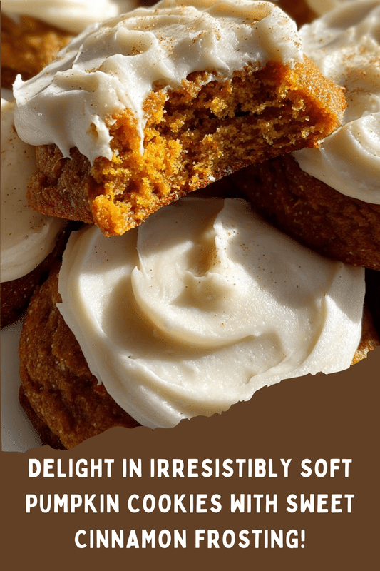 Soft Pumpkin Cookies With Sweet Cinnamon Frosting