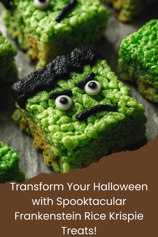 Spooktacular Frankenstein Rice Krispie Treats for an Easy, No-Fuss Halloween Treat