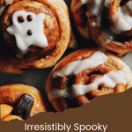 Spooky Halloween Cinnamon Rolls